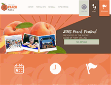 Tablet Screenshot of fortcollinspeachfestival.com